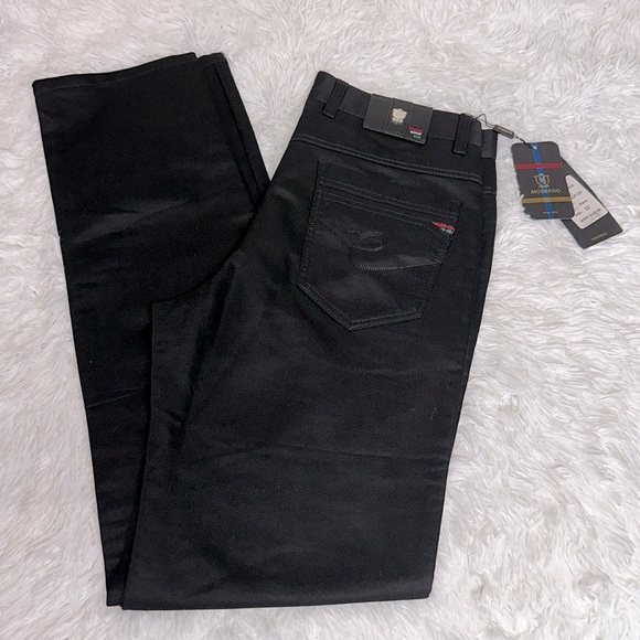 NWT Moderno Signature Black Jeans (Pants) 32x33 - Picture 1 of 10
